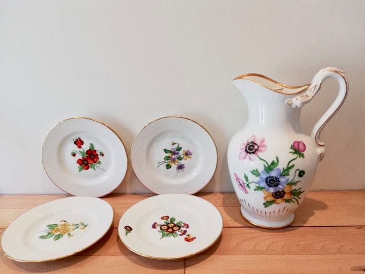 １９３８年　ビングオーグレンダール　ポット　デザートプレート　４枚　セット