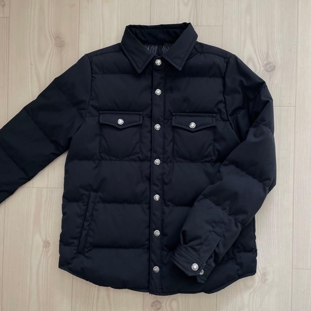 ws ノースフェイス 黒 ダウン PURPLE LABEL パープルレーベル