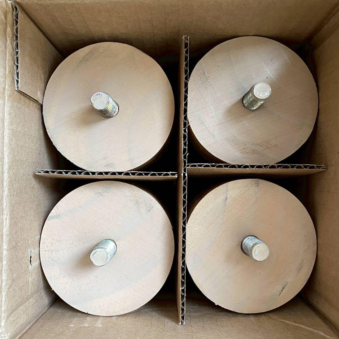 直接引き取りのみ　無印良品 セミダブル ベッドフレーム（オーク材・脚付き）