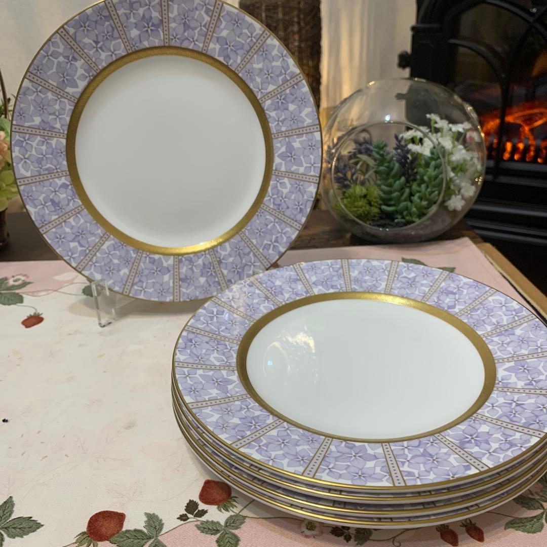 希少　ウェッジウッド アメジスト　20.5cm デザートプレート　4枚