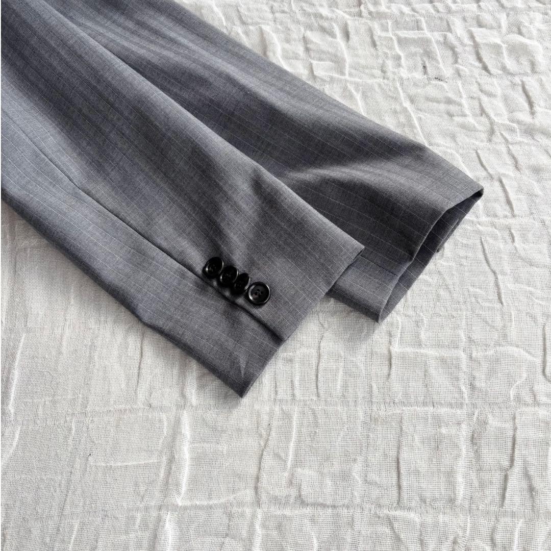 【新品未使用タグ付】 クミキョク パンツスーツ シングルジャケット ストライプ