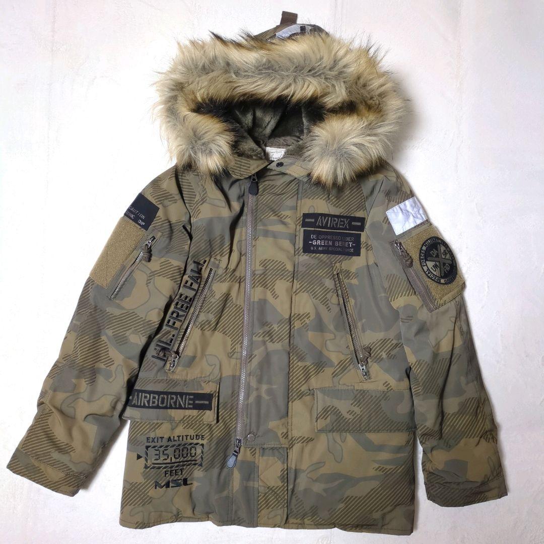 美品 AVIREX N-3B FLIGHT JACKET HALO 迷彩 M