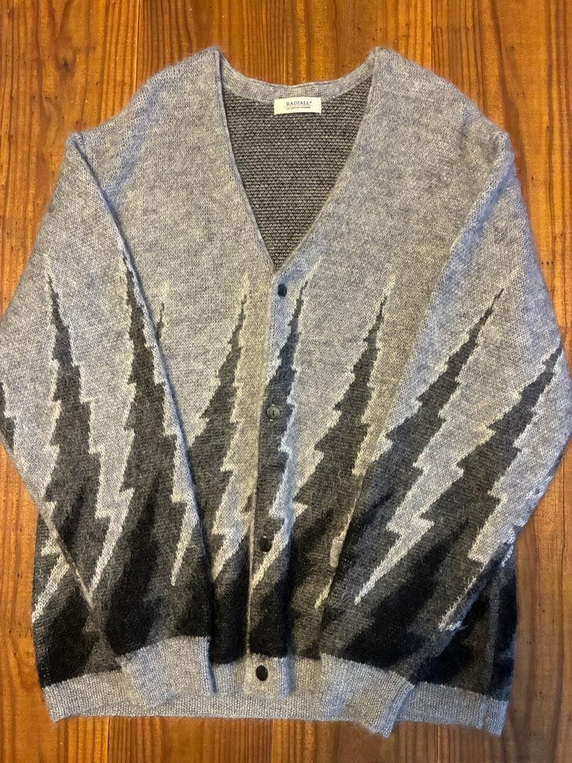 【美品】RADIALL 雷模様 カーディガン ニット