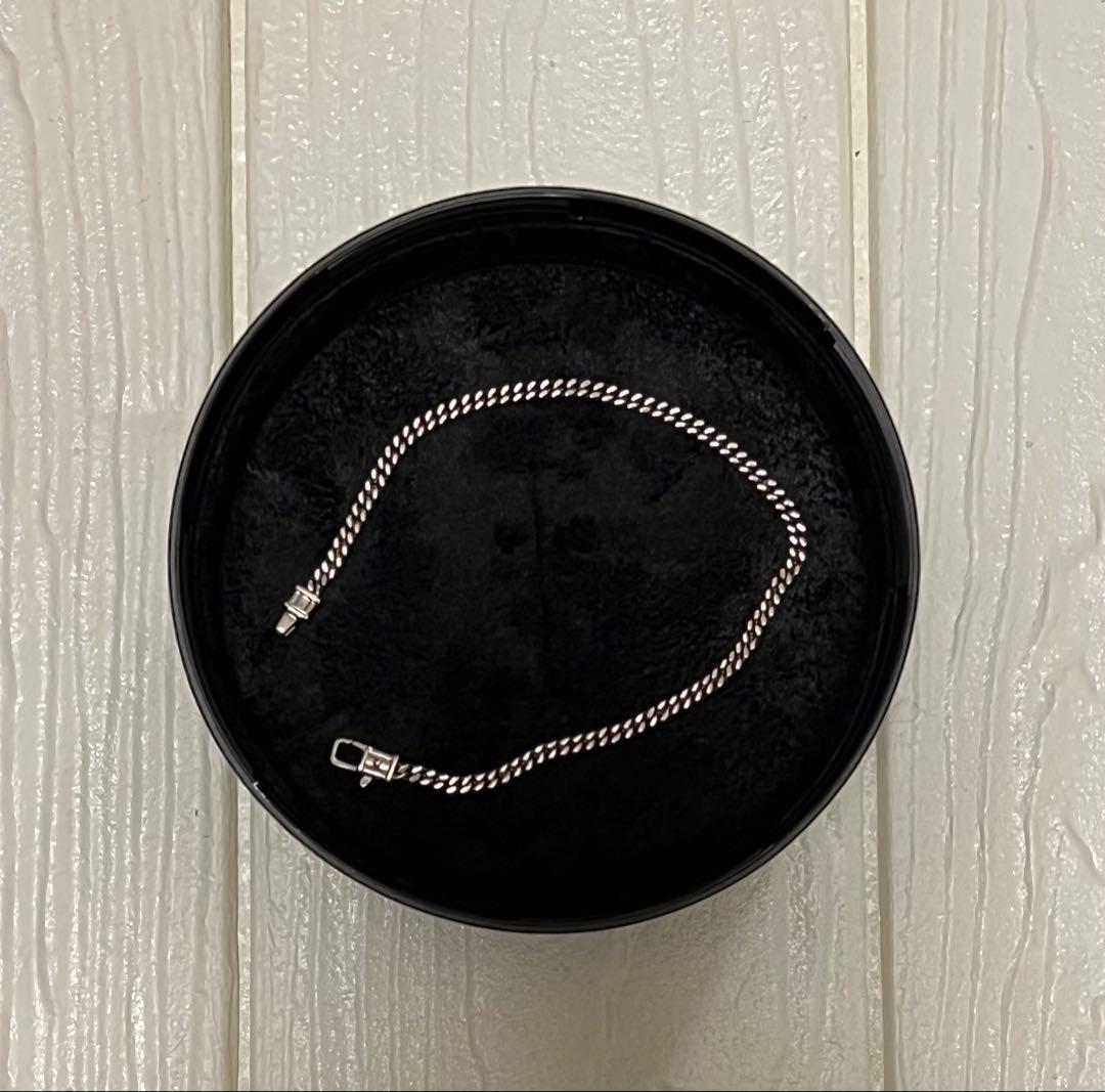 【美品】トムウッド/ブレスレット/カーブチェーン/7.7インチ