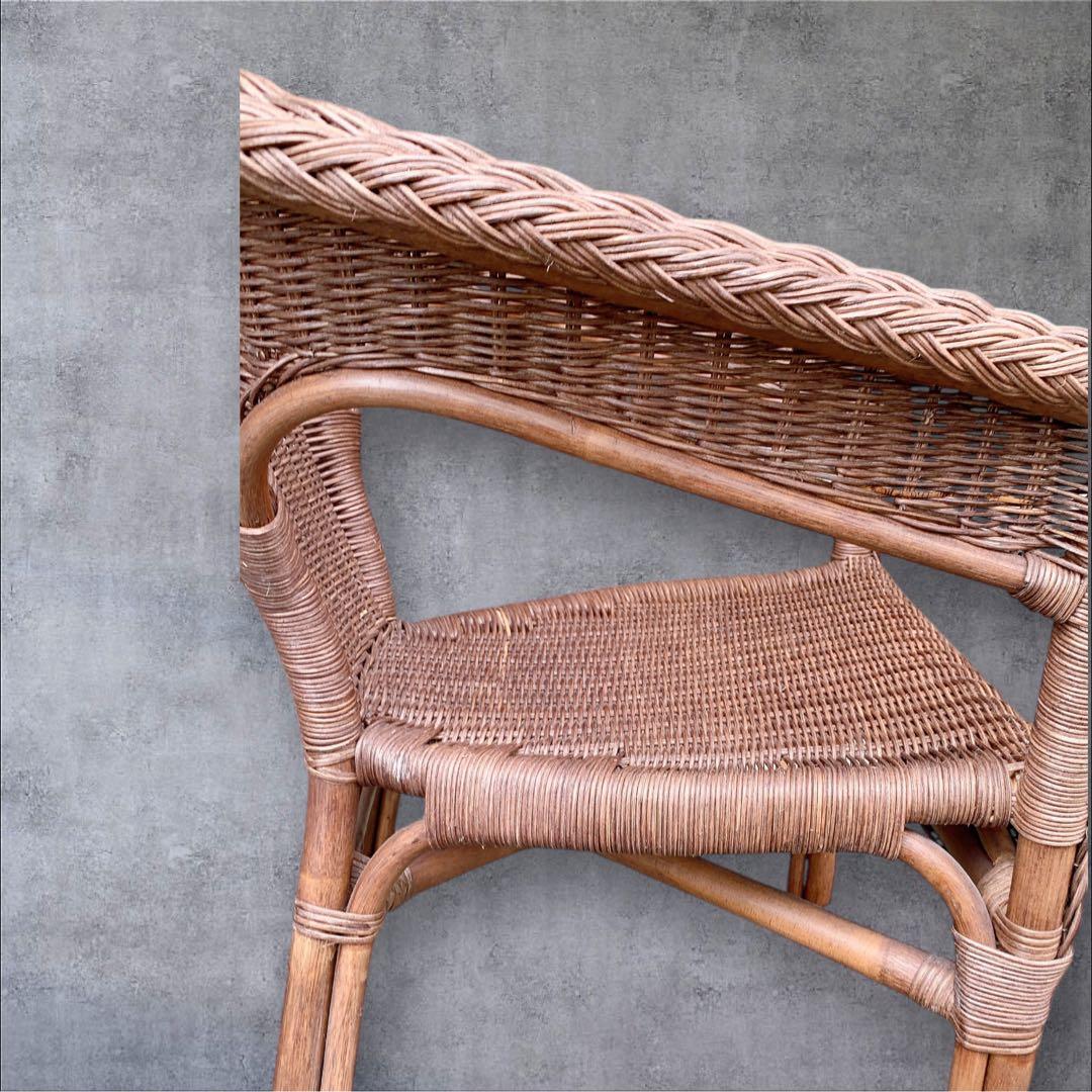 ニトリ NITORI 籐 ラタンチェア アームチェア 籐家具　2個