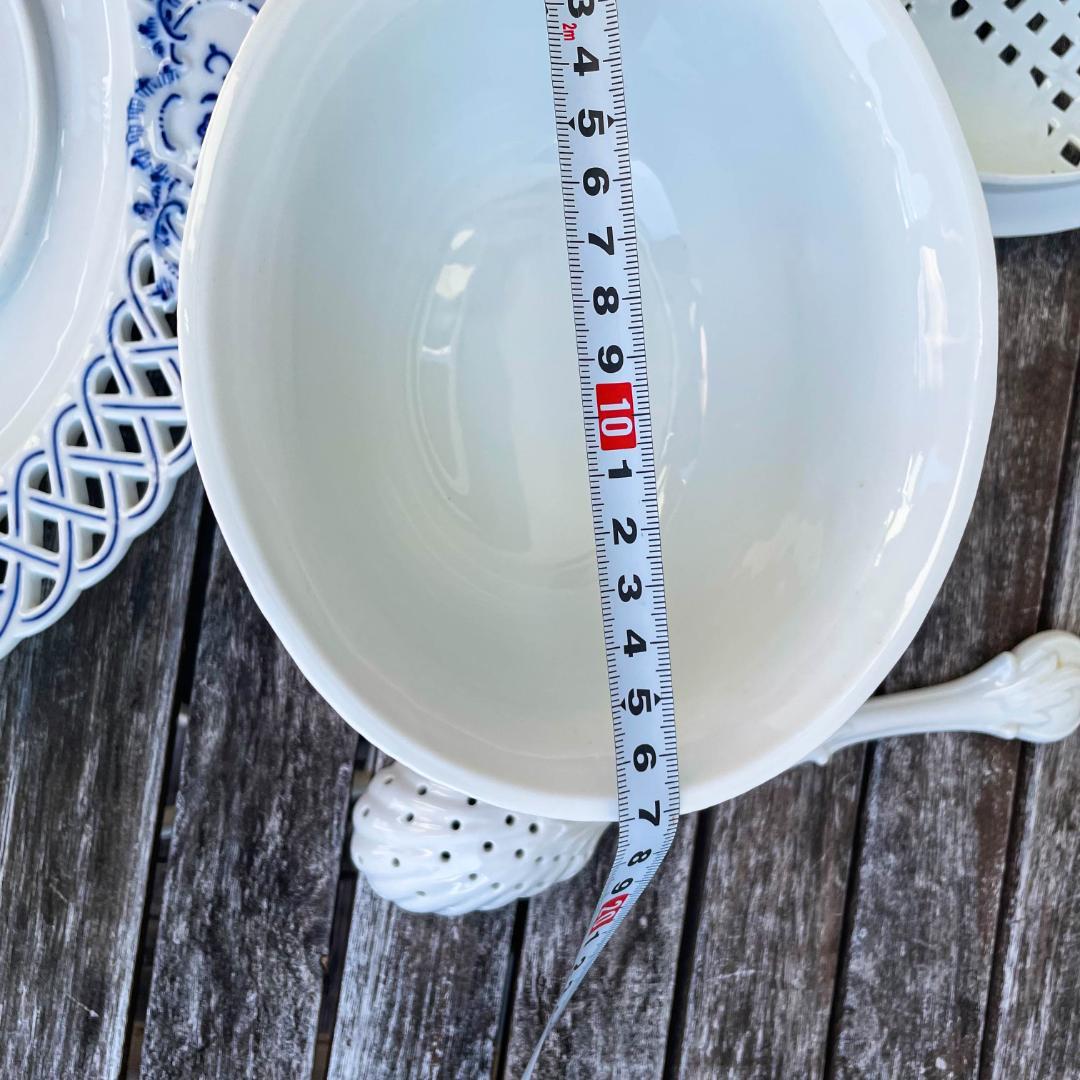 マイセン　スイーツボウル　蓋つき　レンゲ付き　ブルーオニオン