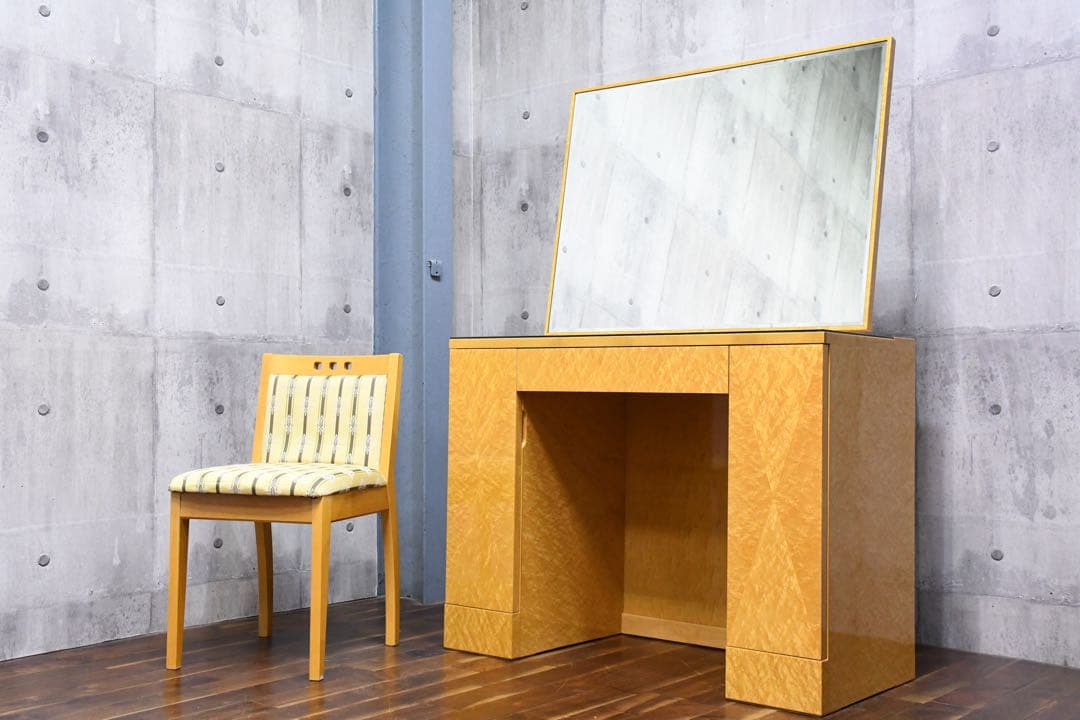 EBK25 IDC大塚家具 スプレンダー ドレッサー チェアセット バーズアイ