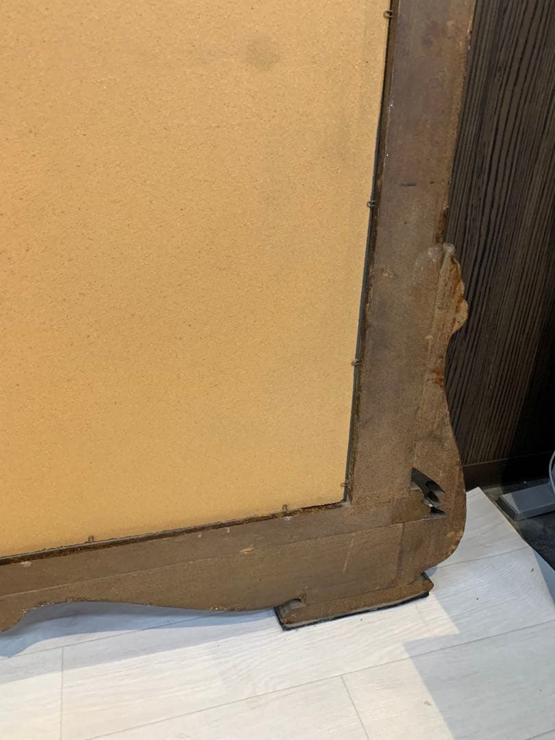 バロックスタイル 鏡 天使彫刻付き