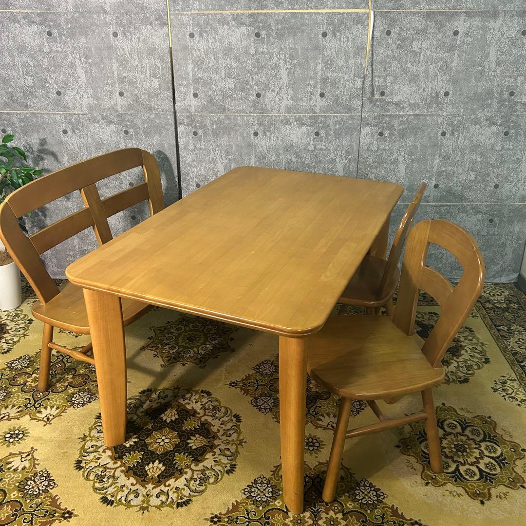 ꧁カリモク家具 karimoku꧂ダイニングテーブル＆ベンチ&チェア2脚セット