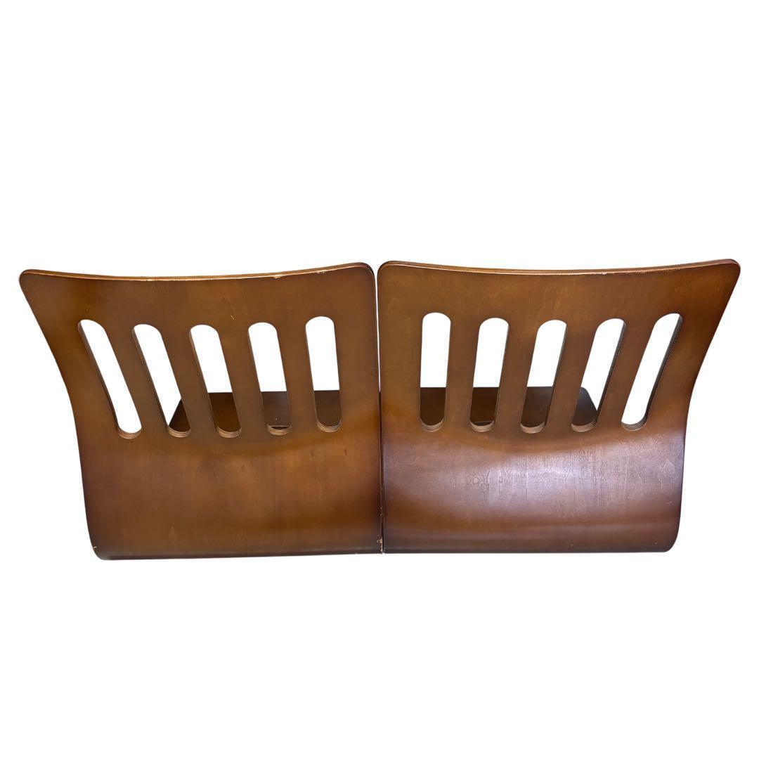 【4脚セット】木製 曲げ木座椅子 和座椅子 座椅子　旅館仕様　和モダン