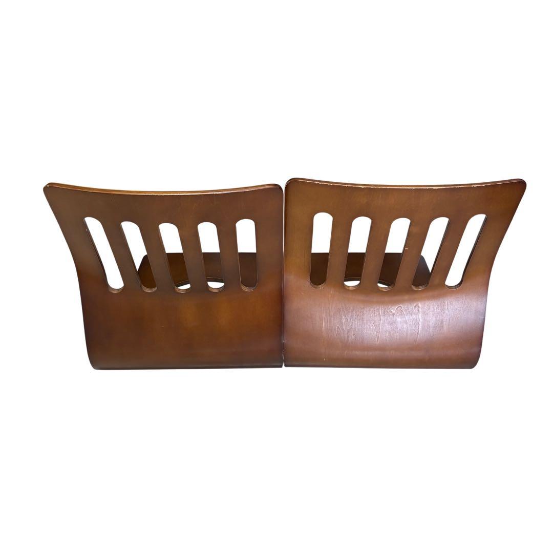 【4脚セット】木製 曲げ木座椅子 和座椅子 座椅子　旅館仕様　和モダン