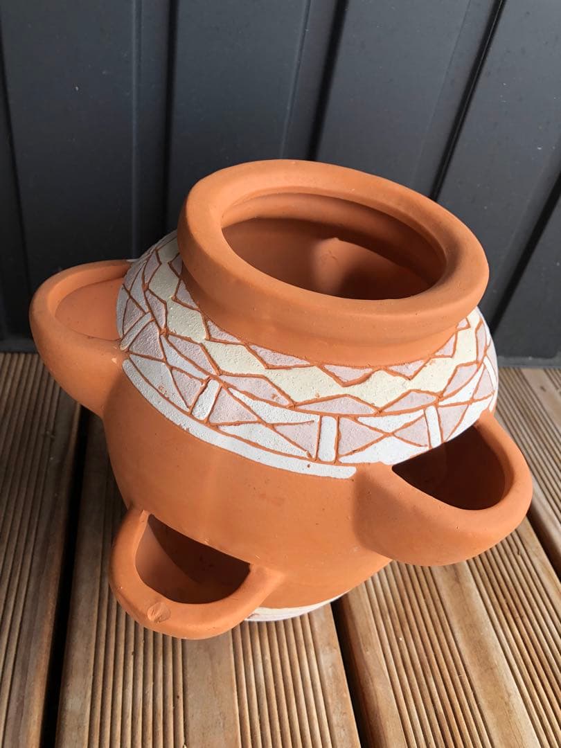 ストロベリーポット テラコッタ 素焼き 多段 鉢