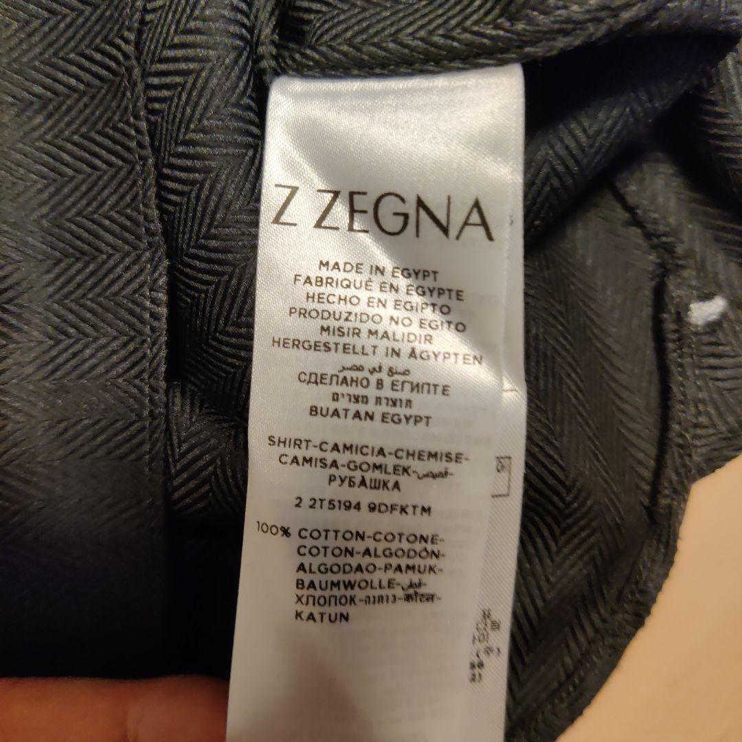 Z ZEGNA ダークグレー 長袖シャツ41