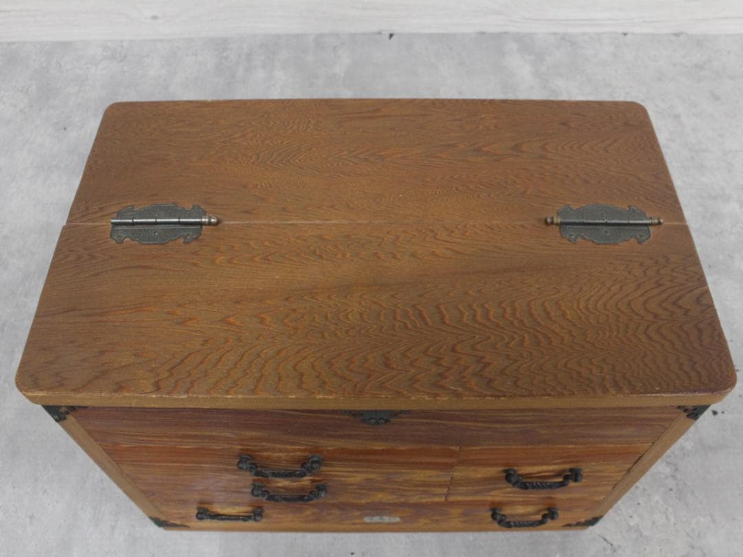 ▲屋久杉 小タンス 箪笥 ミニタンス ジュエリーボックス 小物入れ 昭和レトロ