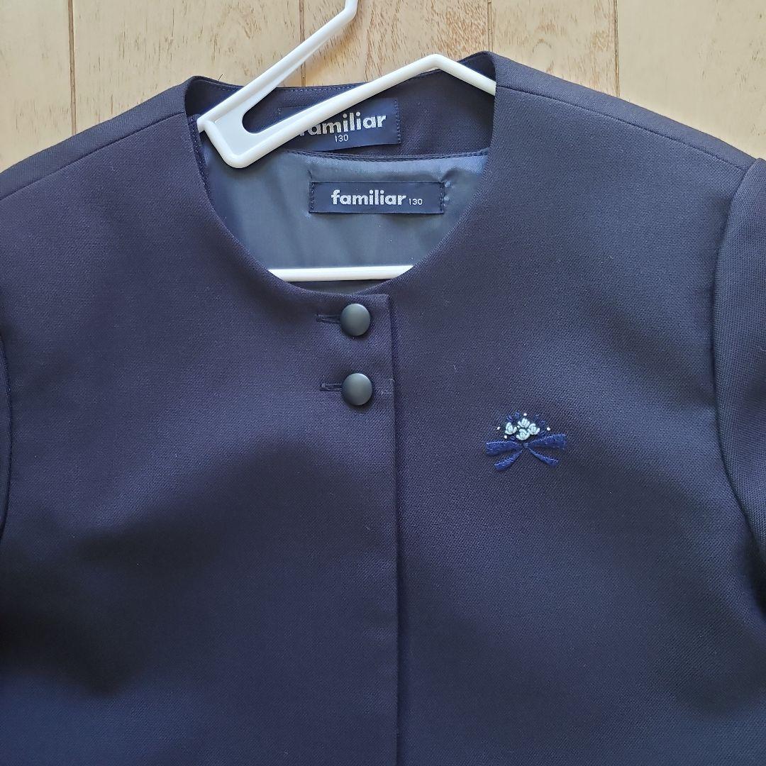 familiar美品☆お受験本番用ワンピースボレロ