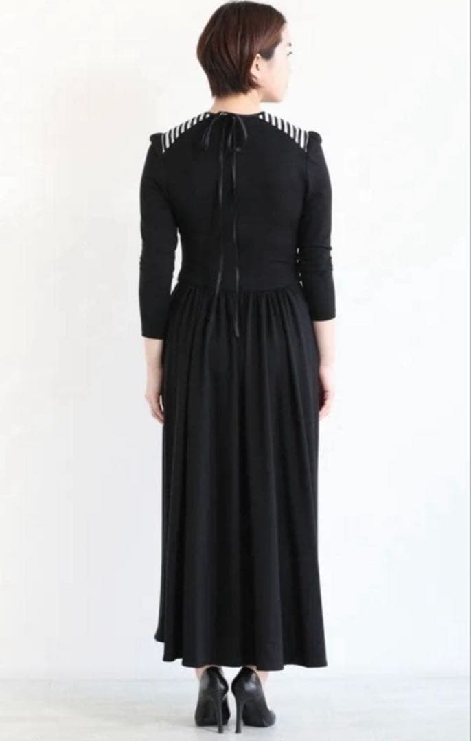 ボーダーズアットバルコニー DRAPED MAXI DRESS ワンピース