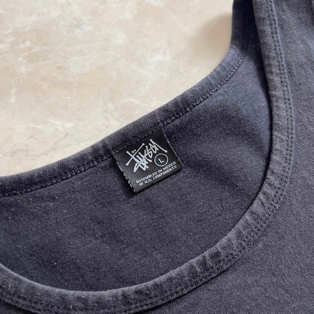 00s OLD STUSSY タンクトップ SSリンク ロゴ ステューシー