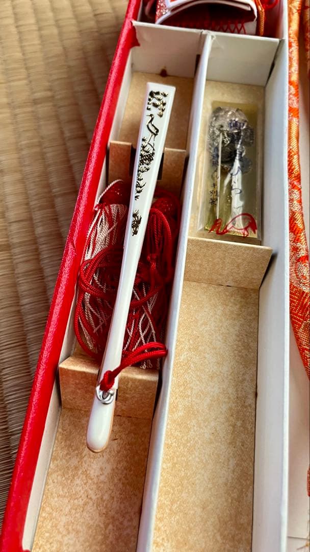 【大丸百貨店 高級】七五三 はこせこ 草履 扇子 髪飾り バッグ 帯締め