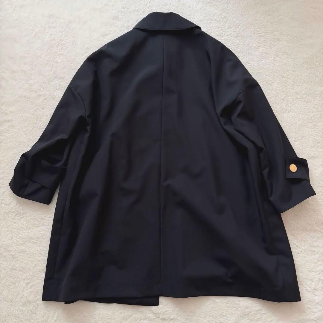 【新品タグ付】MACKINTOSH HUMBIE MB 金ボタン コート 黒 4