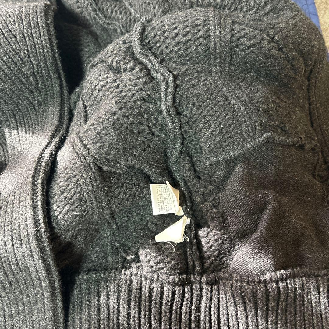 Yves Saint Laurent ダークグレー カーディガン