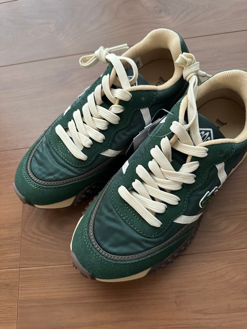 ラコステ L-SPIN DELUXE 3.0 スニーカー グリーン 厚底