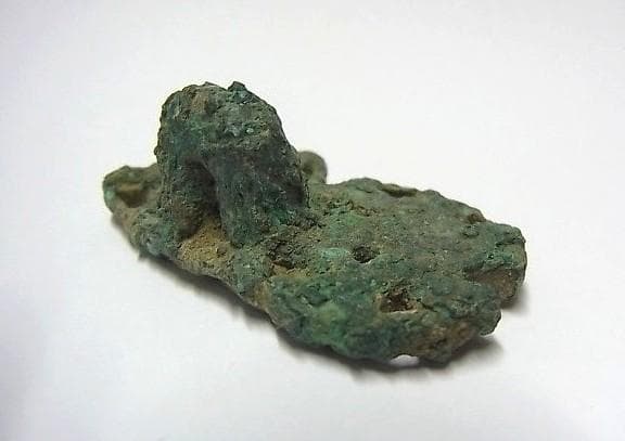 ★U1702★古代品 （19）青銅　大型スタンプ　ブロンズ製　印章　透かし紋様