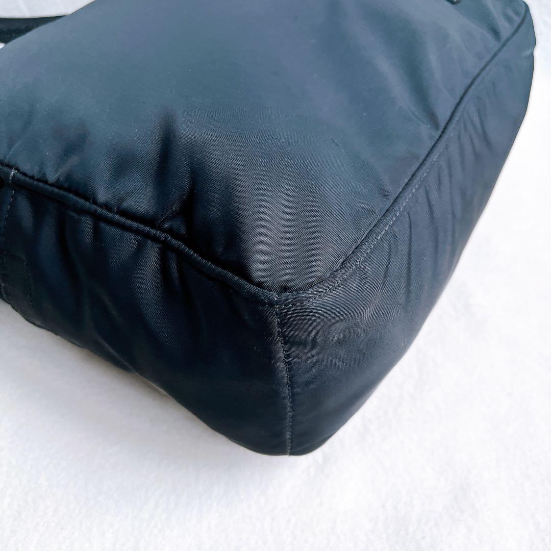 ポーター CREAM トートバッグ ポーチ付 黒 ナイロン ハンド ナイロン