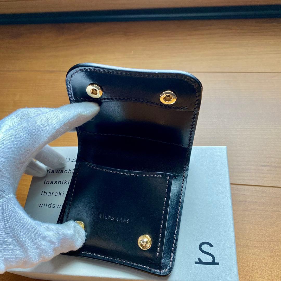 ワイルドスワンズ パームV2 クロコ サドルプルアップ ブラック