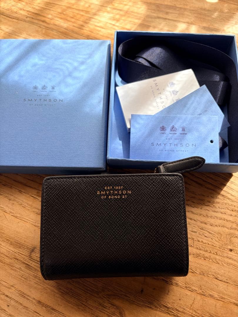 スマイソン smythson パナマコンチネンタルパース　Sサイズ　折り財布