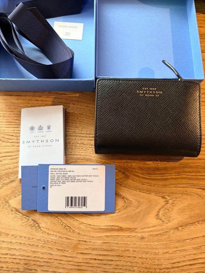 スマイソン smythson パナマコンチネンタルパース　Sサイズ　折り財布