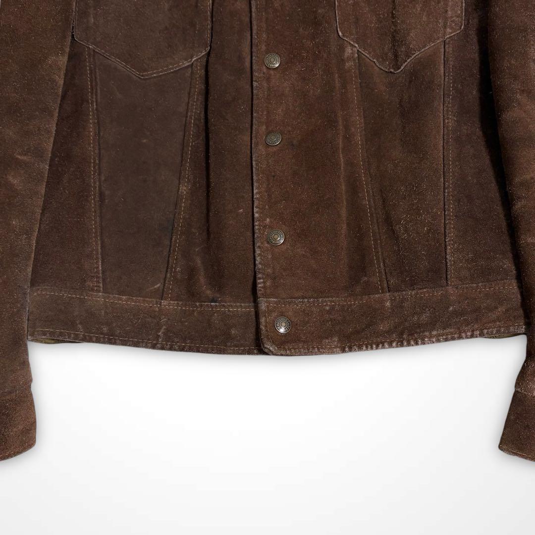 60s 70s ショット RANCHER スウェード レザージャケット 短丈
