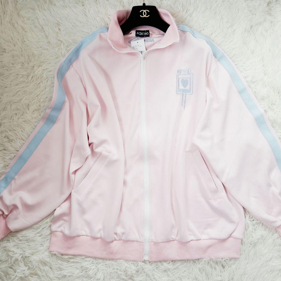 【大人気】　新品 ACDCRAG　輸血ジャージ　安心ショーパン　ピンク　ゆるだぼ