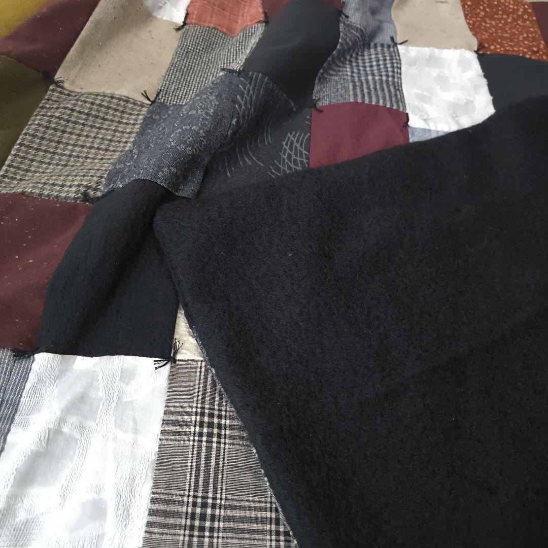 お値下げハンドメイドパッチワーク暖か大判ブランケット群言堂 松場登美 藍