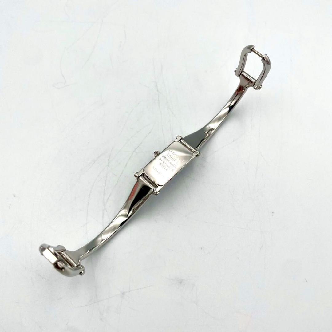 532 新品電池 グッチ 1500L 腕時計 スクエア バングルウォッチ 稼働品