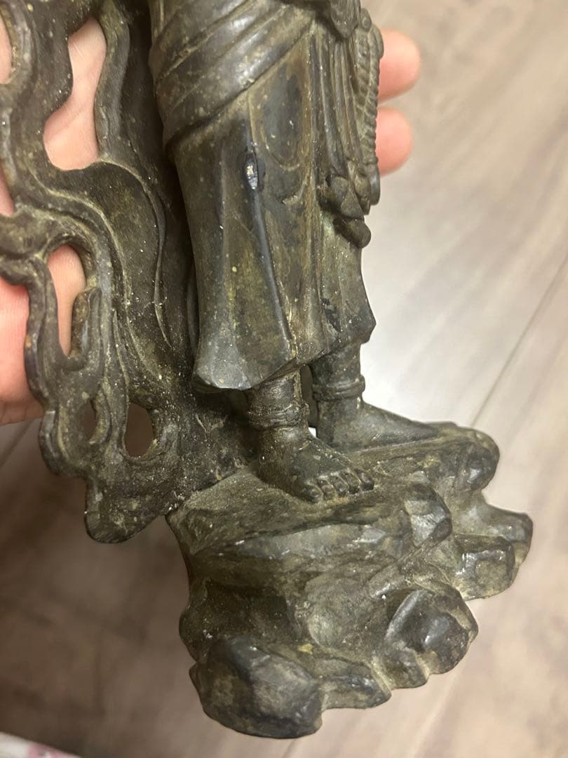 不動明王　仏像　仏師　　守護　厄除け　古銅製 旧家藏出 古董 中国清時代