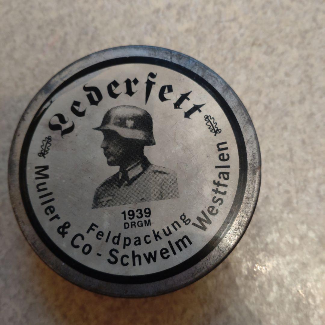 立春セール　ドイツ　国防軍　靴墨？革クリーム　当時物