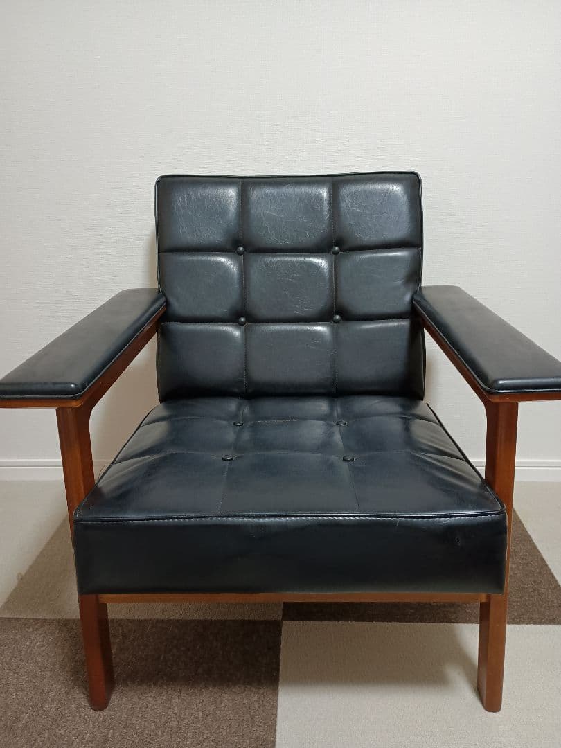 カリモク60 kチェア ワイドアーム　レザーkarimoku 60 ヴィンテージ