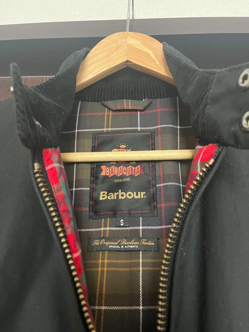 Barbour×Baracuta wax jacket black