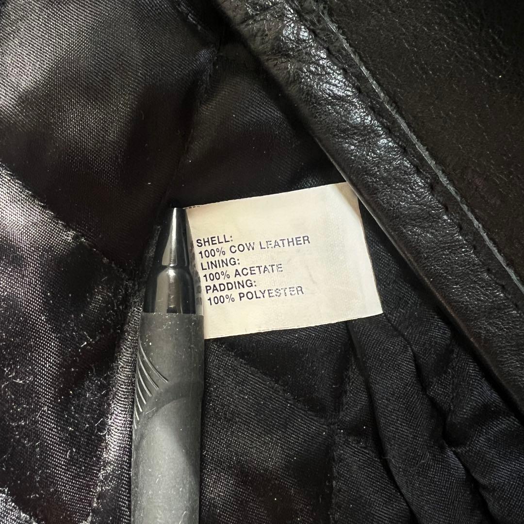 GAP ブラック レザージャケット シングルライダースジャケット