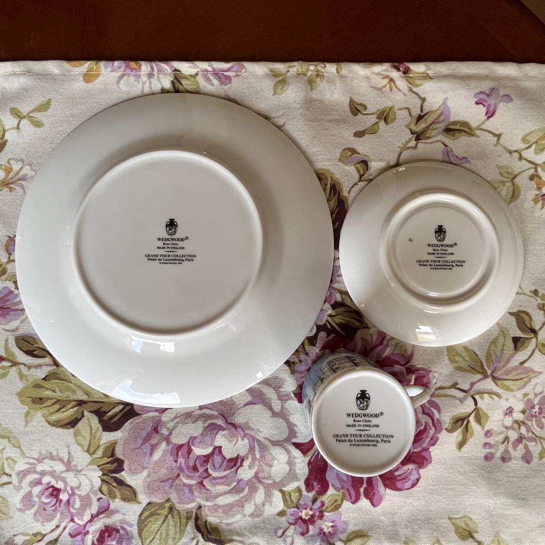 【希少品】ウェッジウッド★グランドツアーコレクション★リュクサンブール宮殿トリオ