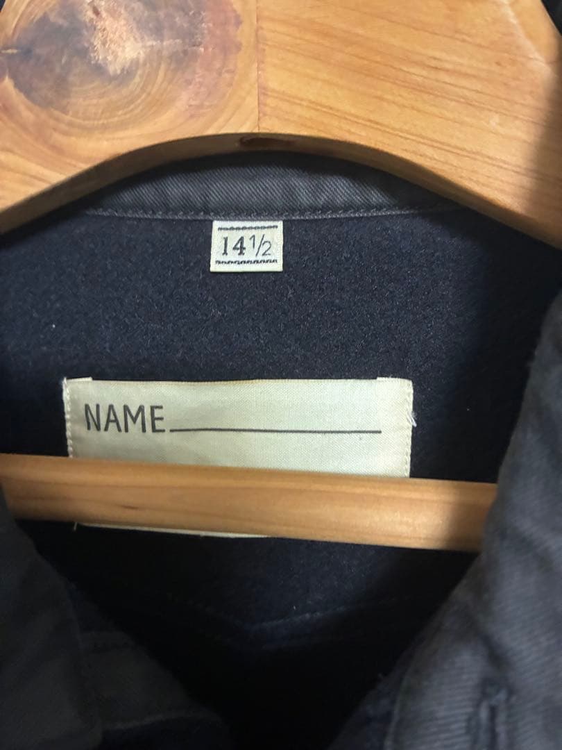 BUTCHER PRODUCTS ブラック　CPO 長袖シャツ 14 1/2