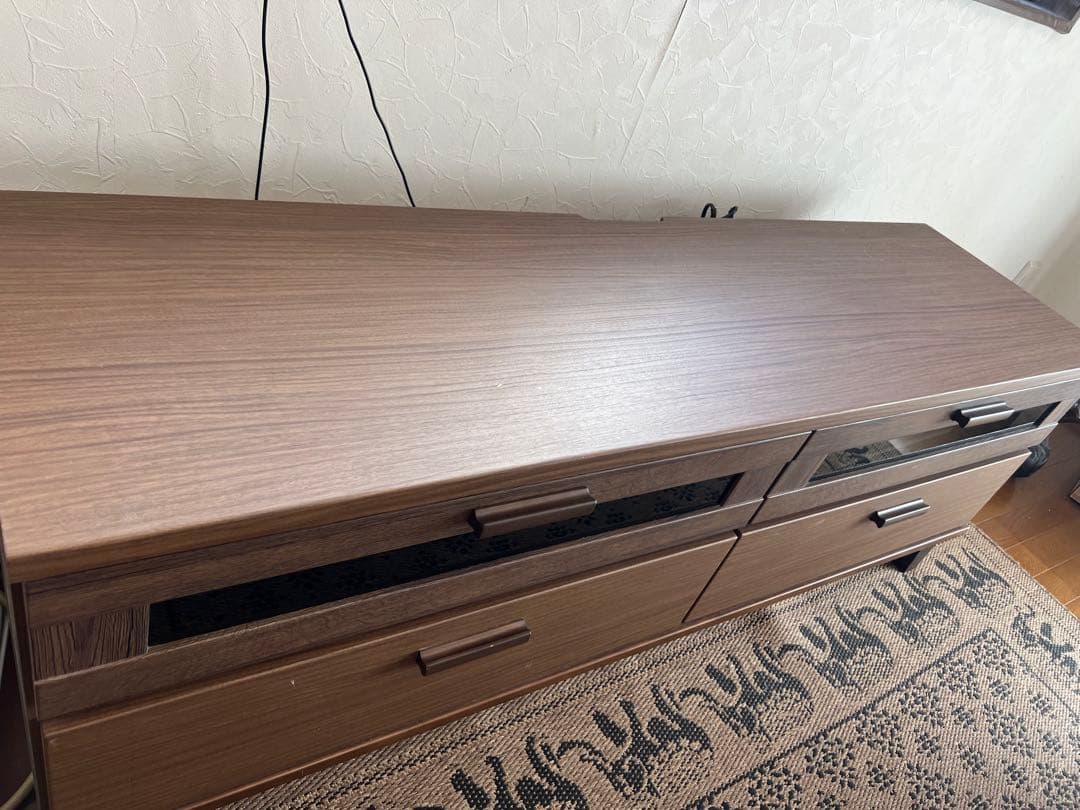 安心の日本製 完成版 テレビ台 ローボード 幅150cm 開き戸 引き出し