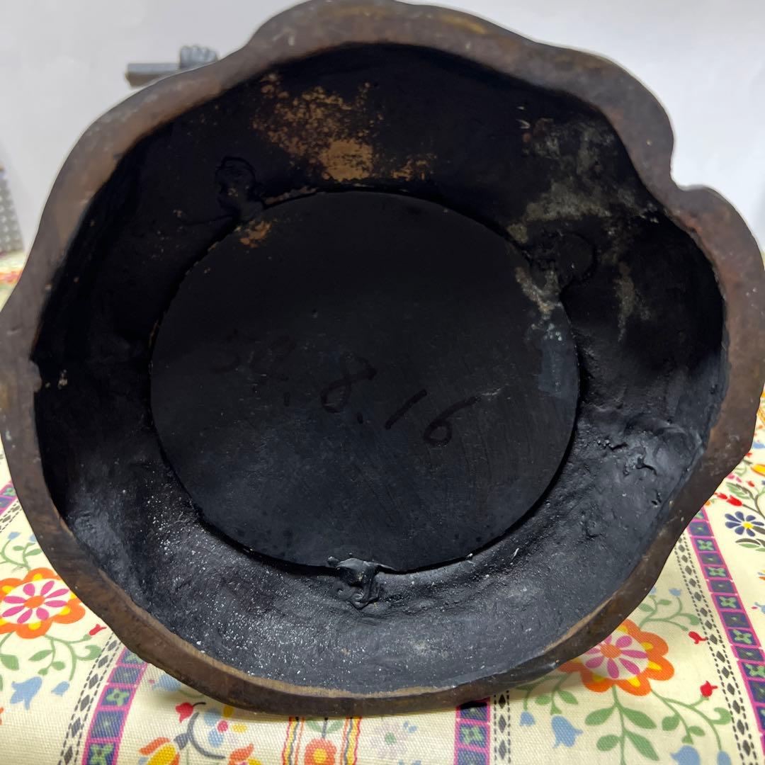 金属工芸品　観音菩薩像　骨董品