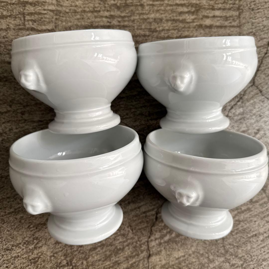 アピルコ　ライオンヘッドスープボウル4個セット