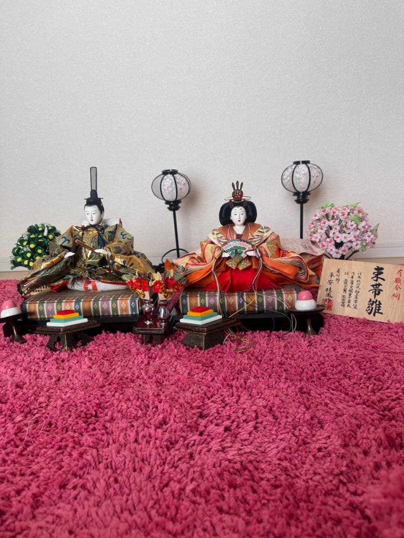 値下げ　久宝堂　雛人形　セット　平安桂鳳作