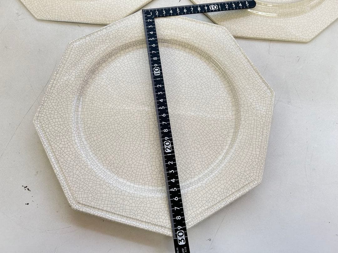 P267未使用品　MOLIN モラン オクタゴナル 皿　パーティ　プレート　3枚