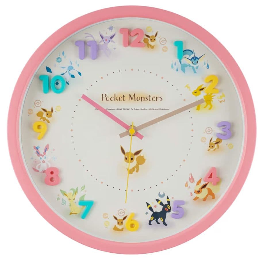 【新品未使用】ポケットモンスター イーブイフレンズ 掛時計 ウォールクロック