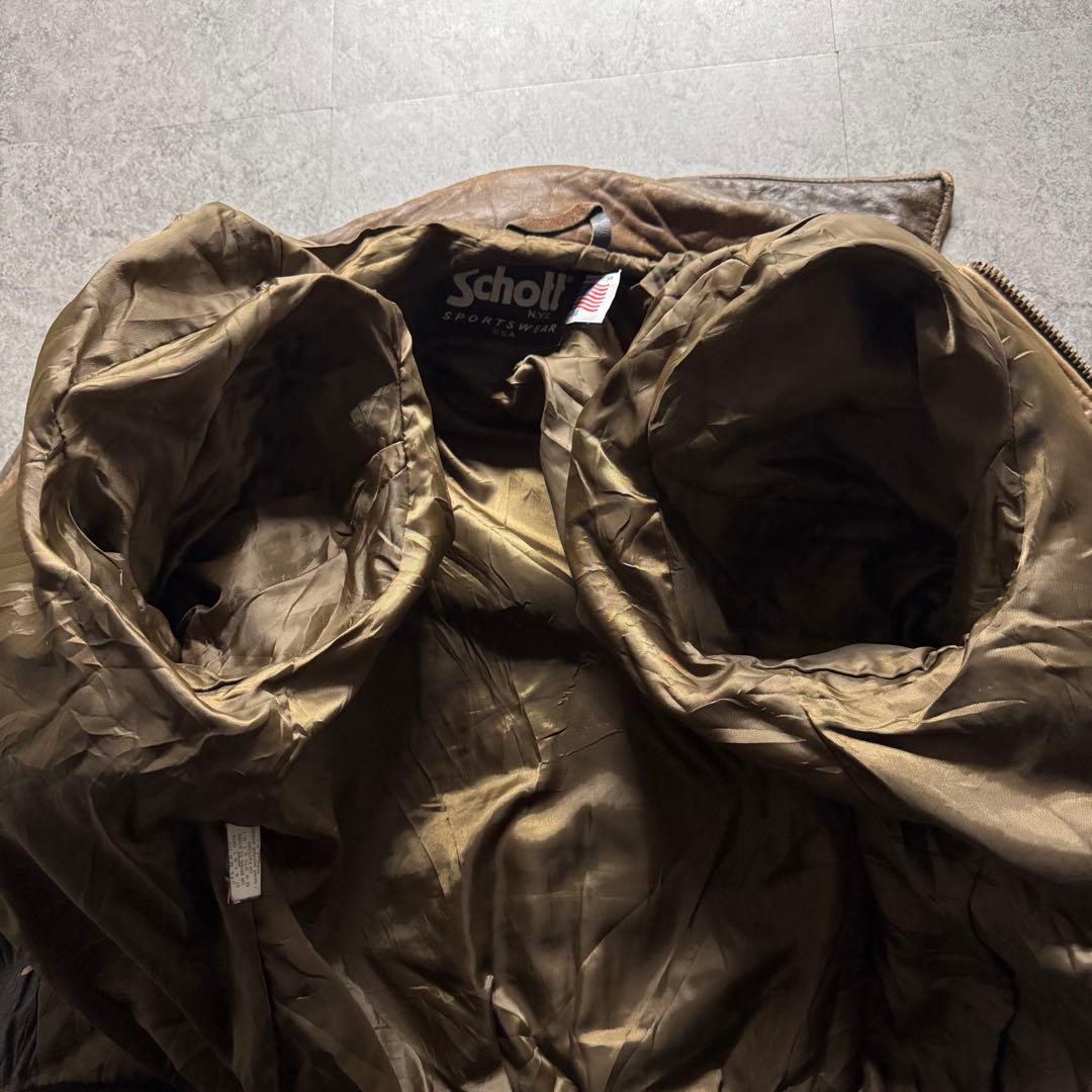 vintage Schott 3L A-2 フライトジャケット 短丈　USA製