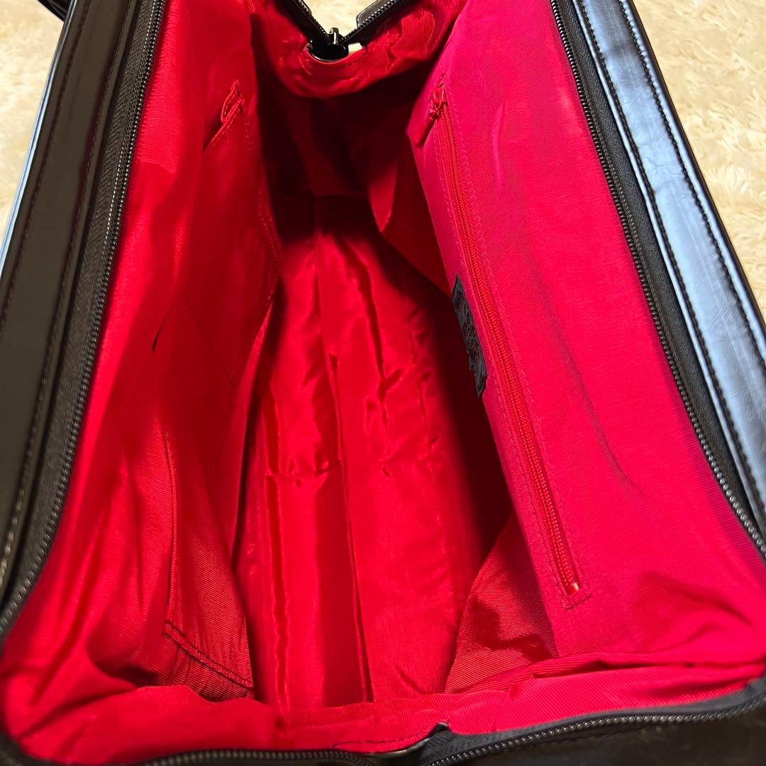 美品✨エクサントリーク レジメンタル柄　ハンドバッグ ボストンバッグ