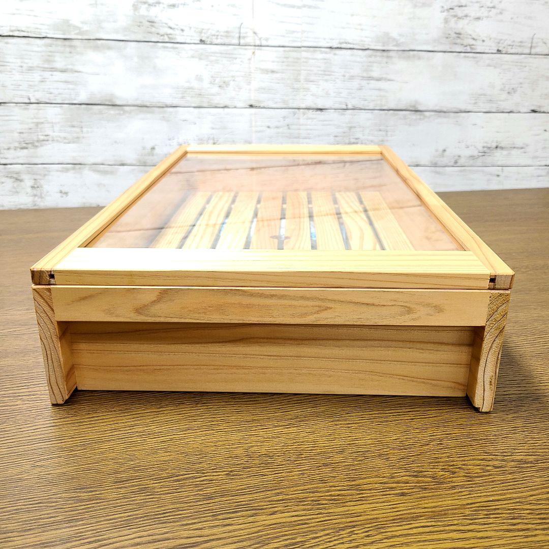 No.1644【新品】 寿司ネタケース ネタ箱　目皿・アクリル蓋付【保冷剤付き】